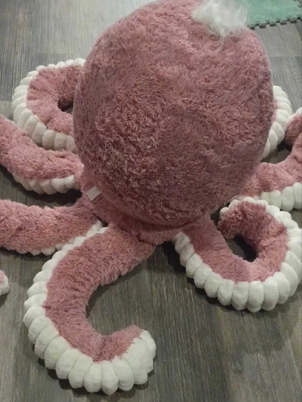 Old Navy Pink Plush Octopus with Gold-Trim Eyes